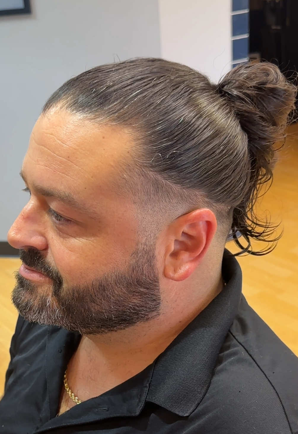 Temple fade and beard trim by Brittany B